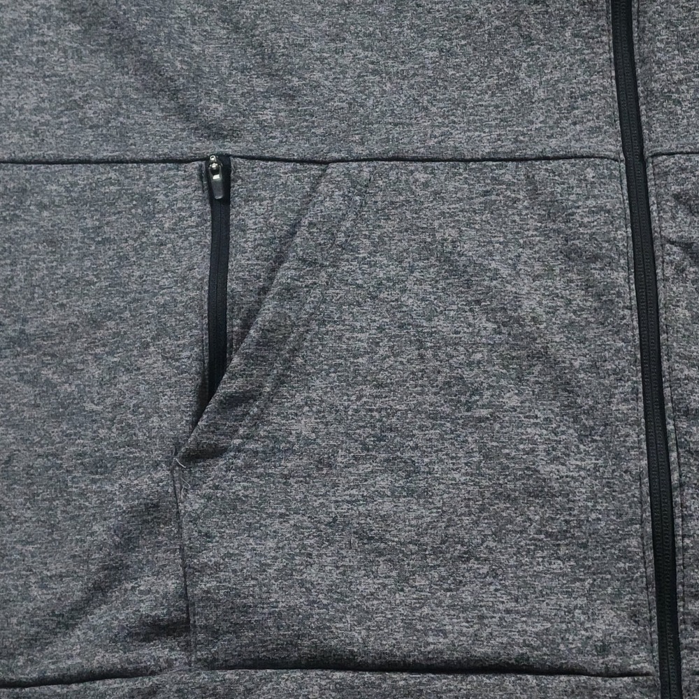 Nike Mens 3XLT 3XL Tall Dri FIT Full Zip Fleece Hoodie Sweatshirt Heather Grey - Picture 7 of 11